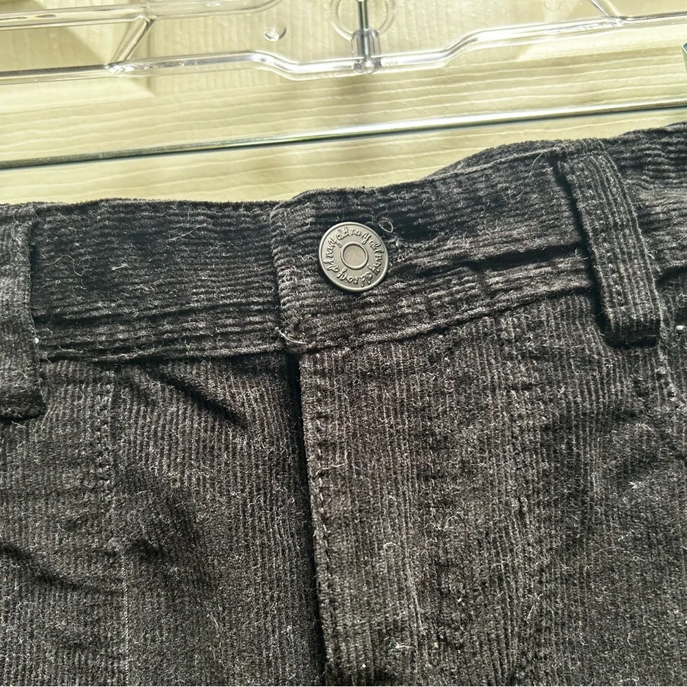 OLD NAVY Black Corduroy Mini Skirt Girls Size 10 adjustable waist straps